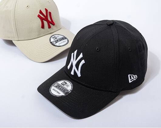 New Era 9FORTY League Basic New York Yankees Strapback Black / Optic White Cap