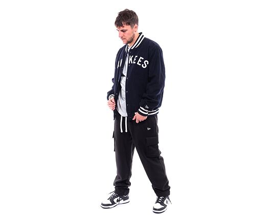 Tepláky New Era Cargo Joggers Black / White