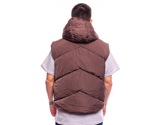 Vesta Karl Kani Chest Signature Puffer Vest brown