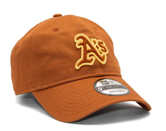 Kšiltovka New Era 9TWENTY MLB Boucle Oakland Athletics Caramel Brown / Pineapple