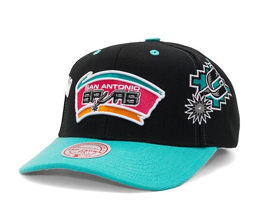 Kšiltovka Mitchell & Ness Overbite Pro Snapback Hwc San Antonio Spurs Black