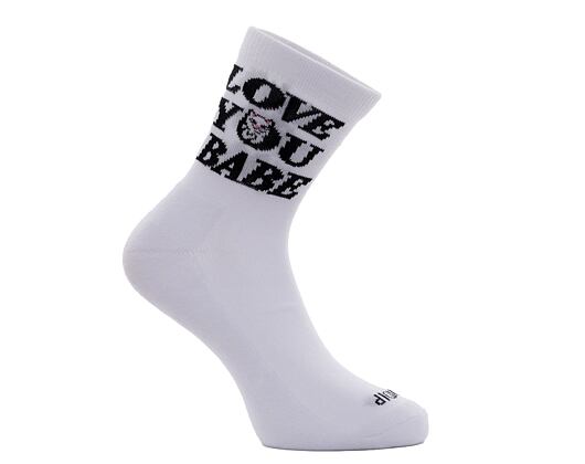 Ponožky Rip N Dip Love You Mid Socks (White)