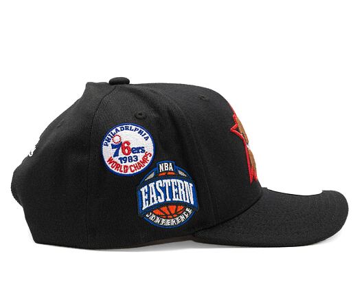 Kšiltovka Mitchell & Ness Home Town Classic Red Philadelphia 76Ers Black