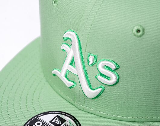 Kšiltovka New Era 9FIFTY MLB Patch Oakland Athletics Retro - Green Fig / White