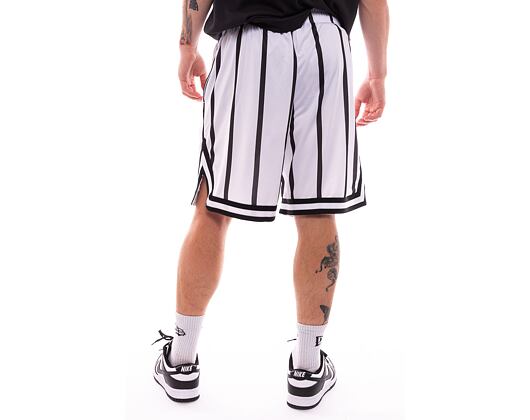 Kraťasy Karl Kani Small Signature Striped Mesh Shorts white/black