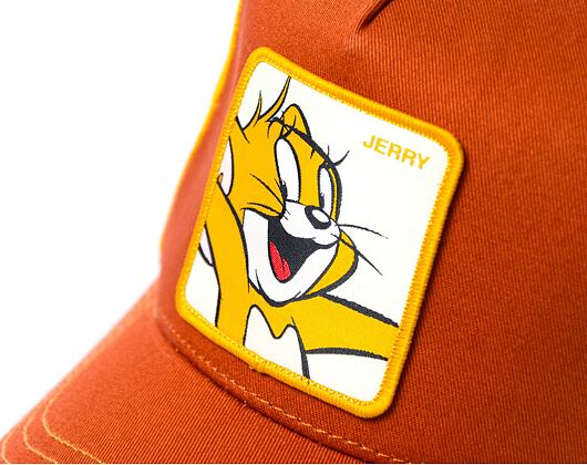 Kšiltovka Capslab Tom and Jerry Trucker - Victorious Jerry - Brown