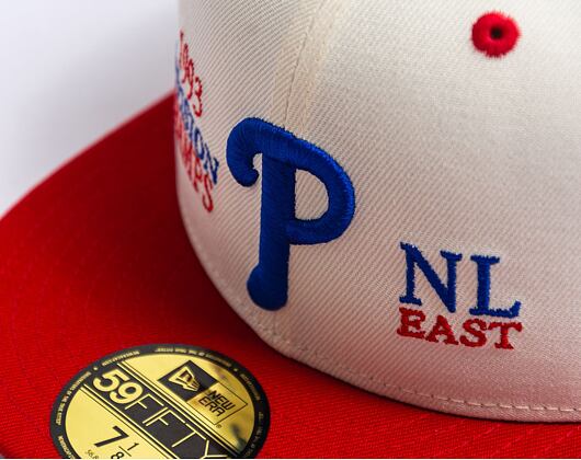 Kšiltovka New Era 59FIFTY MLB 93 Division Philadelphia Phillies - Off White