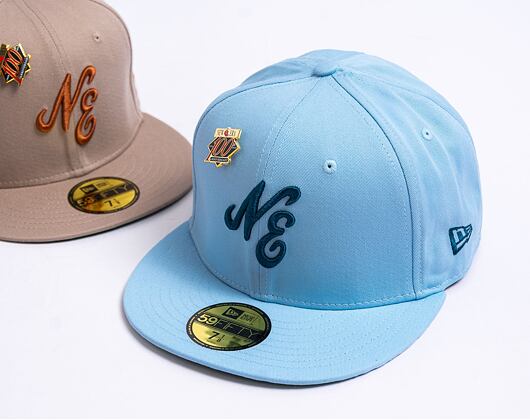 Kšiltovka New Era 59FIFTY Script  - Pastel Blue