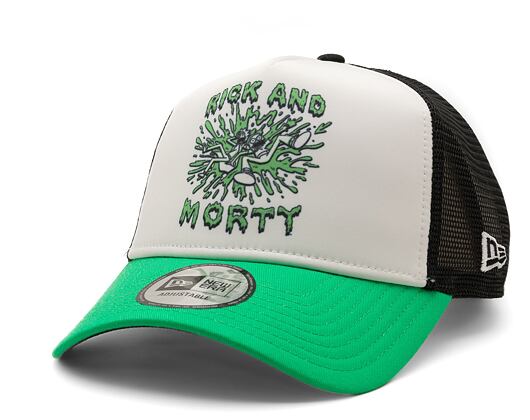 Kšiltovka New Era 9FORTY A-Frame Trucker Character Trucker Rick and Morty - Sour Green