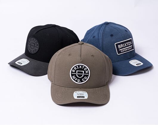 Kšiltovka Brixton Crest C MP Snapback - Cinder Grey