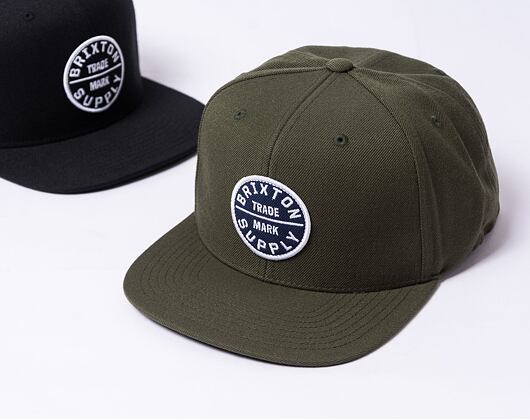 Kšiltovka Brixton Oath III Snapback - Moss/Washed Navy