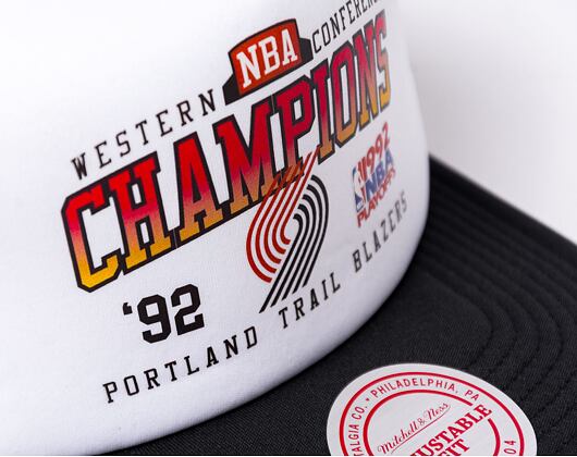 Kšiltovka Mitchell & Ness Champions Trucker Hwc NBA Portland Trail Blazers White