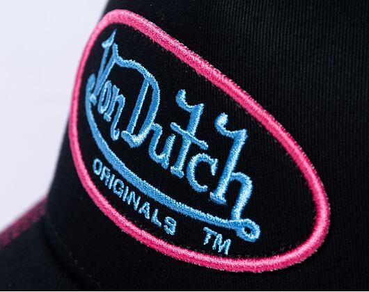 Kšiltovka Von Dutch Trucker Boston - Black/Pink