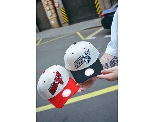 Kšiltovka NBA Retro Type Pro Snapback Brooklyn Nets Off White