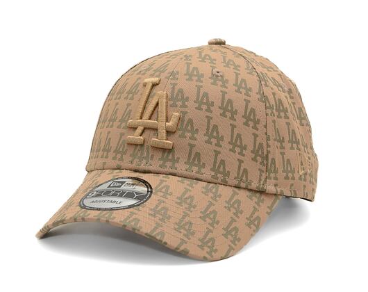 Kšiltovka New Era - 9FORTY Team Monogram - LA Dodgers - Camel