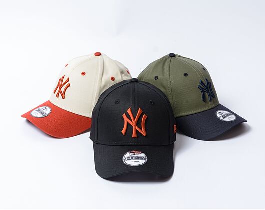 Dětská Kšiltovka New Era - 9FORTY League Essential - NY Yankees - Black / Dark Red