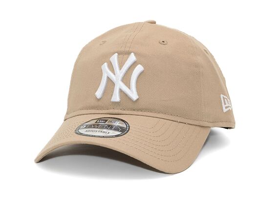 Kšiltovka New Era - 9TWENTY League Essential - NY Yankees - Camel / White