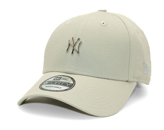 Kšiltovka New Era - 9FORTY Metallic Pin - NY Yankees - Stone