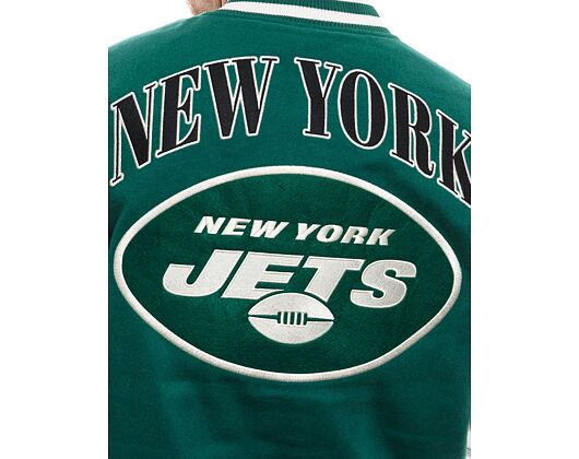 Bunda New Era - Patch Varsity - NY Jets - Green / Off White