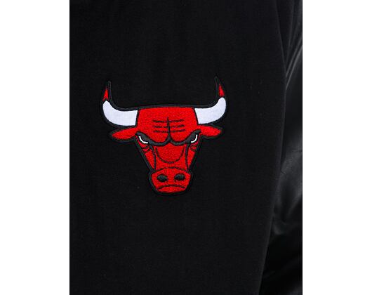 Bunda New Era - Patch Varsity Jacket - Chicago Bulls - Black / Red