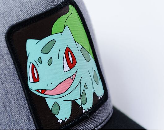 Kšiltovka Capslab x POKEMON tweed - Bulbasaur