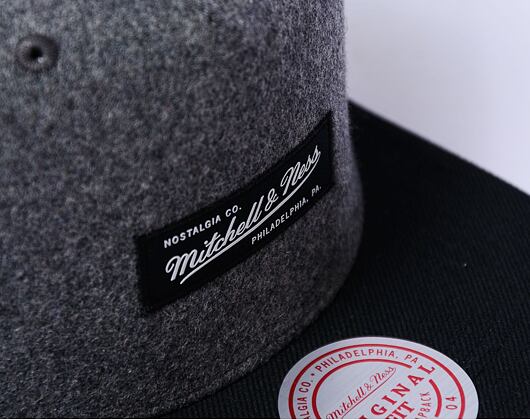 Kšiltovka Mitchell & Ness Branded Box Logo Wool Snapback Grey