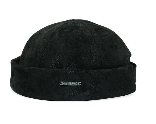 Docker Cap Stetson Docker Pig Skin Black