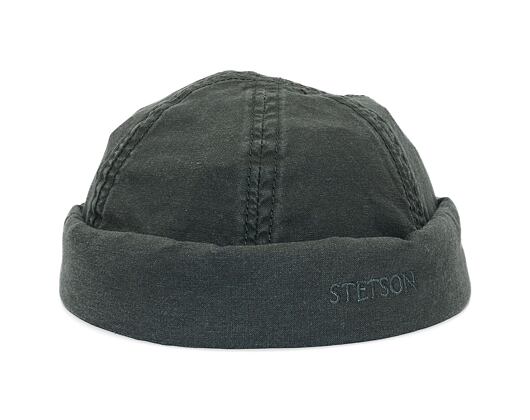 Docker Cap Stetson Docker Delave Organic Cotton Black