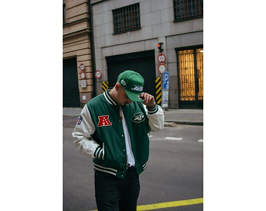 Bunda New Era - Patch Varsity - NY Jets - Green / Off White