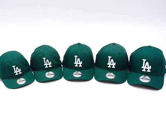 Dětská Kšiltovka New Era - 9FORTY Kids MLB Infant League Essential - LA Dodgers - Green / White