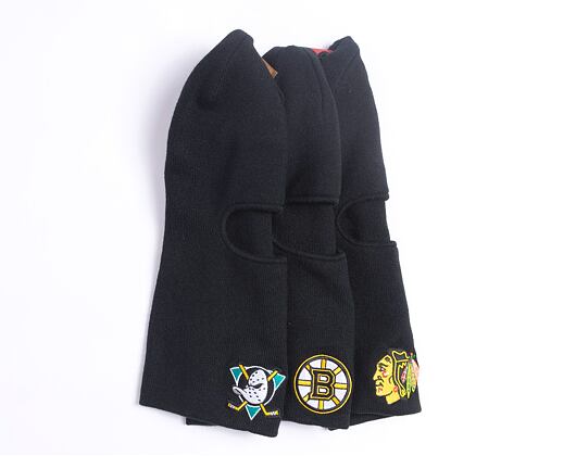 Zimní kukla Mitchell & Ness - Tailgate Balaclava Knit - Chicago Blackhawks - Black