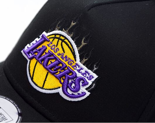 Kšiltovka New Era - 9FORTY A-Frame NBA Flame - LA Lakers - Black