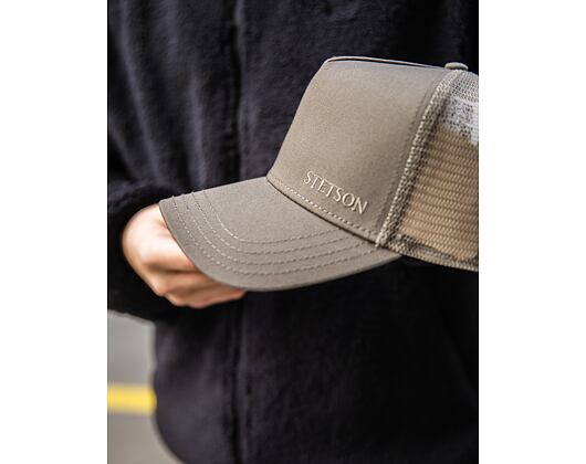 Kšiltovka Stetson Trucker Cap Cotton Olive