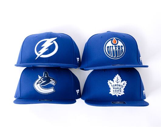 Kšiltovka Fanatics - Vancouver Canucks - A/CAP Str Mid Crn Adj Sqv Sbk - Blue Cobalt