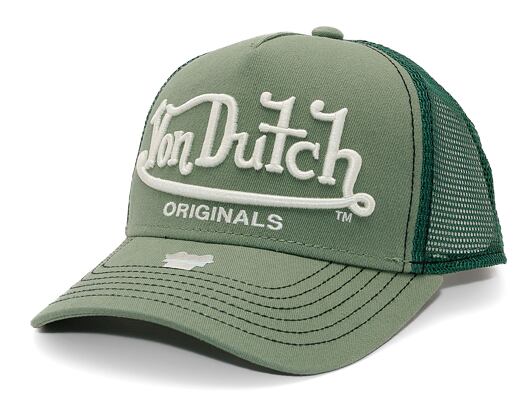 Kšiltovka Von Dutch - Trucker Riverside - Cotton Twill Green