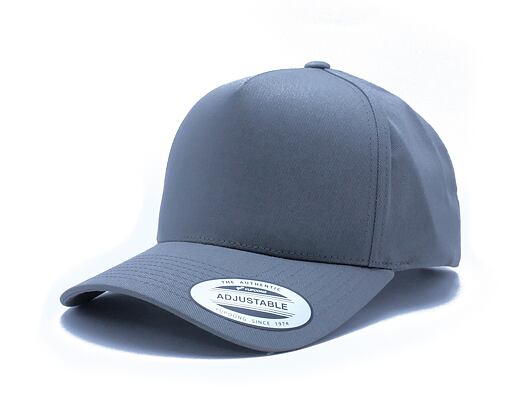 Kšiltovka Yupoong 5-Panel Curved Classic Snapback grey