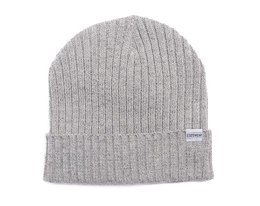 STATEWEAR Frank Beanie Light Grey Melange