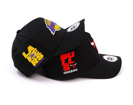 Kšiltovka New Era - NBA Side Patch 9FORTY A-Frame - LA Lakers - Black