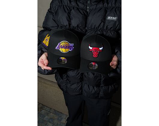 Kšiltovka New Era - NBA Side Patch 9FORTY A-Frame - Chicago Bulls - Black