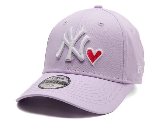 Dětská Kšiltovka New Era - MLB Infill 9FORTY - NY Yankees - Lila / White