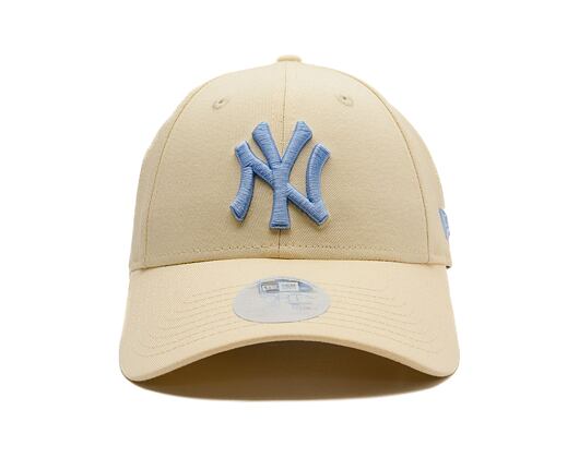 Dámská Kšiltovka New Era - MLB Essential 9FORTY - NY Yankees - Cream / Pastel Blue