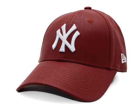 Dámská Kšiltovka New Era - MLB Crinkled PU 9FORTY - NY Yankees - Burgundy