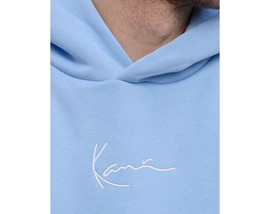 Mikina Karl Kani Small Signature Essential Os Hoodie light blue