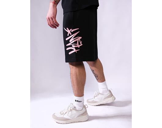 Kraťasy Karl Kani - Kani Tag Sweatshorts - black/rose