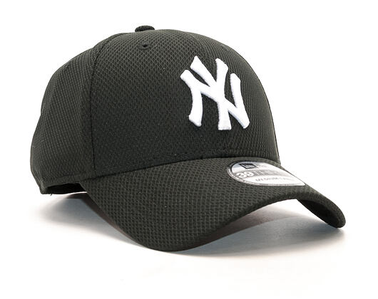 New Era 39THIRTY MLB Diamond Era New York Yankees Stretch Fit Black / Optic White Cap