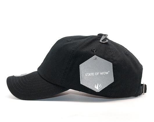 State of WOW Quebec Soft Baseball Cap Black/White Strapback