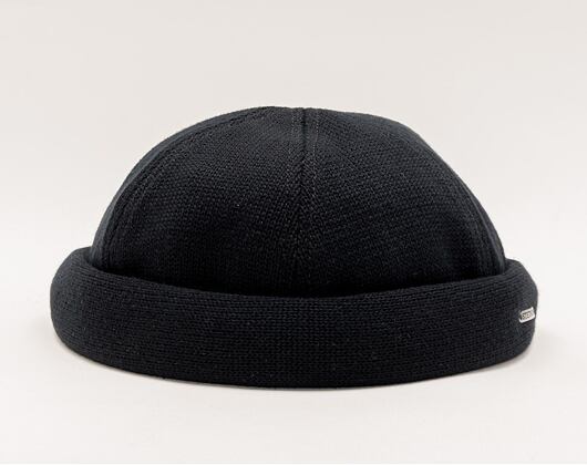 Stetson Cotton Knit Black 8811101 Docker Cap