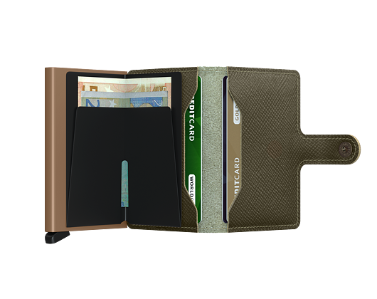 Secrid Miniwallet Saffiano Olive