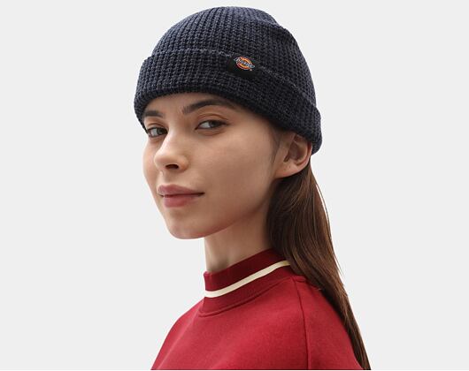 Dickies Woodworth Waffle Navy Blue Winter Beanie