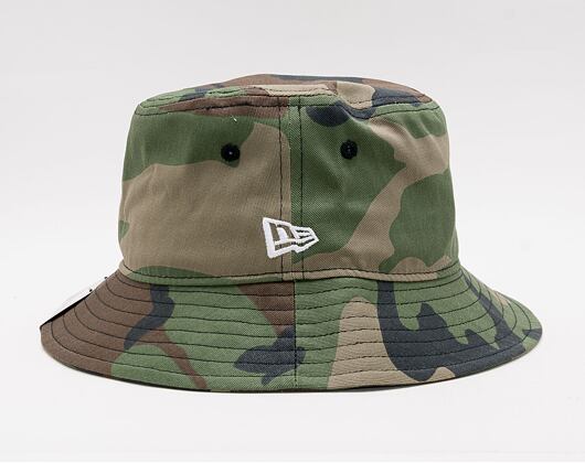 New Era Patterned Tapered Woodland Camo Bucket Hat